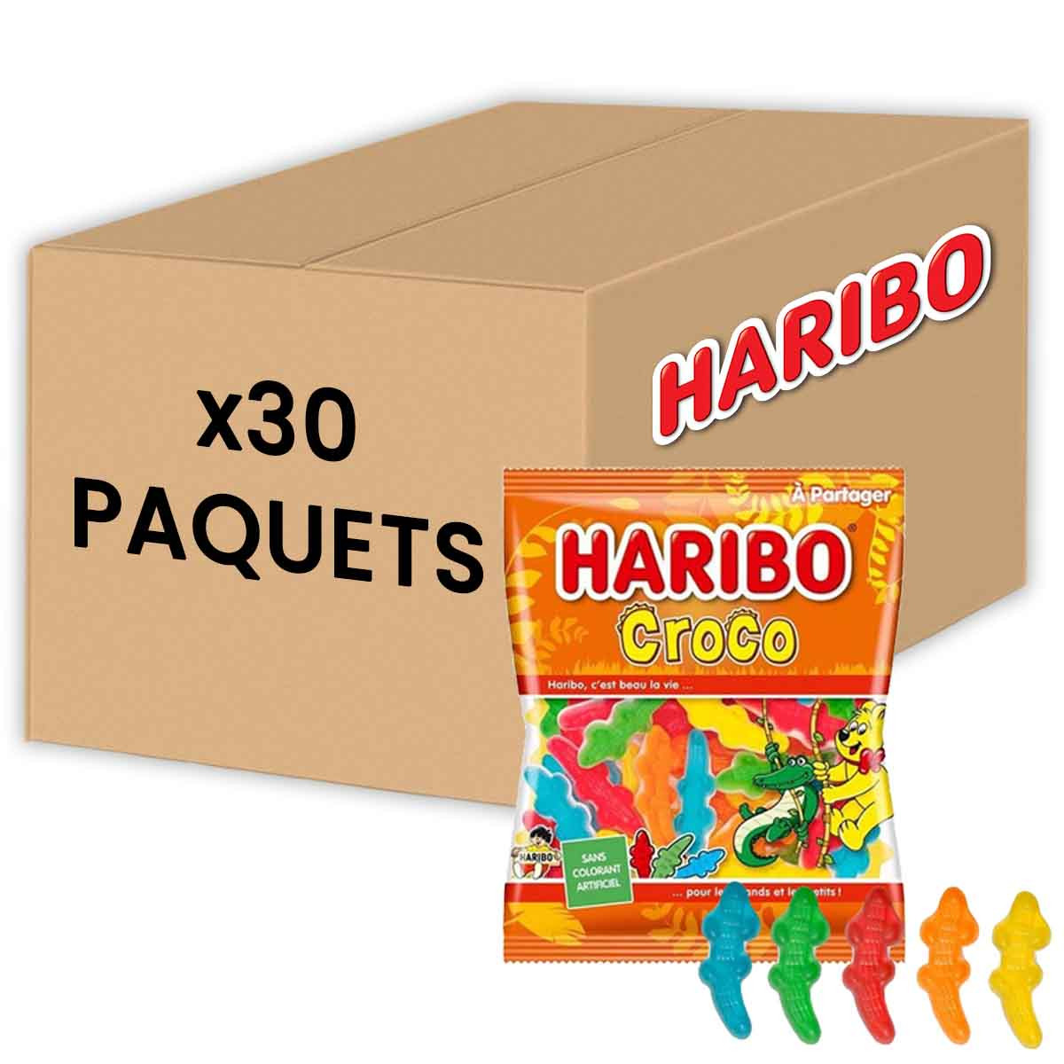 Haribo Croco Sachet de 120 gr par 30 paquets : Achat en Ligne