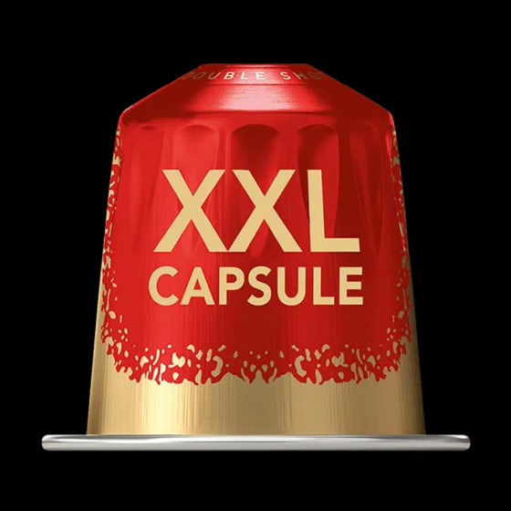 L'OR - Capsules XXL - Splendente - Intensité 7 - Torréfaction Légère -  Compatibilité Exclusive L'OR BARISTA® - 5 lots de 10 capsules aluminium