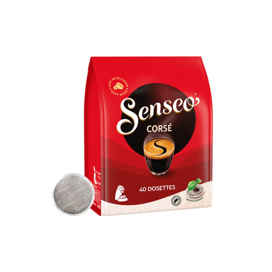 Dosette Senseo Café Corsé et Classique - 2 paquets - 80 dosettes