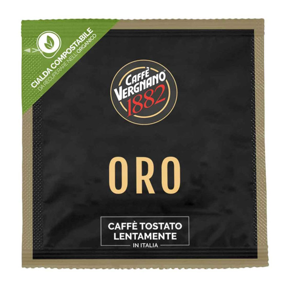 Dosette ESE Caffe Vergnano 1882 Oro - 18 dosettes emballées individuellement