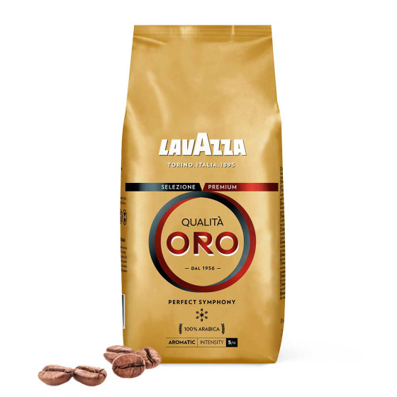 Café en Grains Lavazza Qualita Oro - 6 paquets - 6 Kg