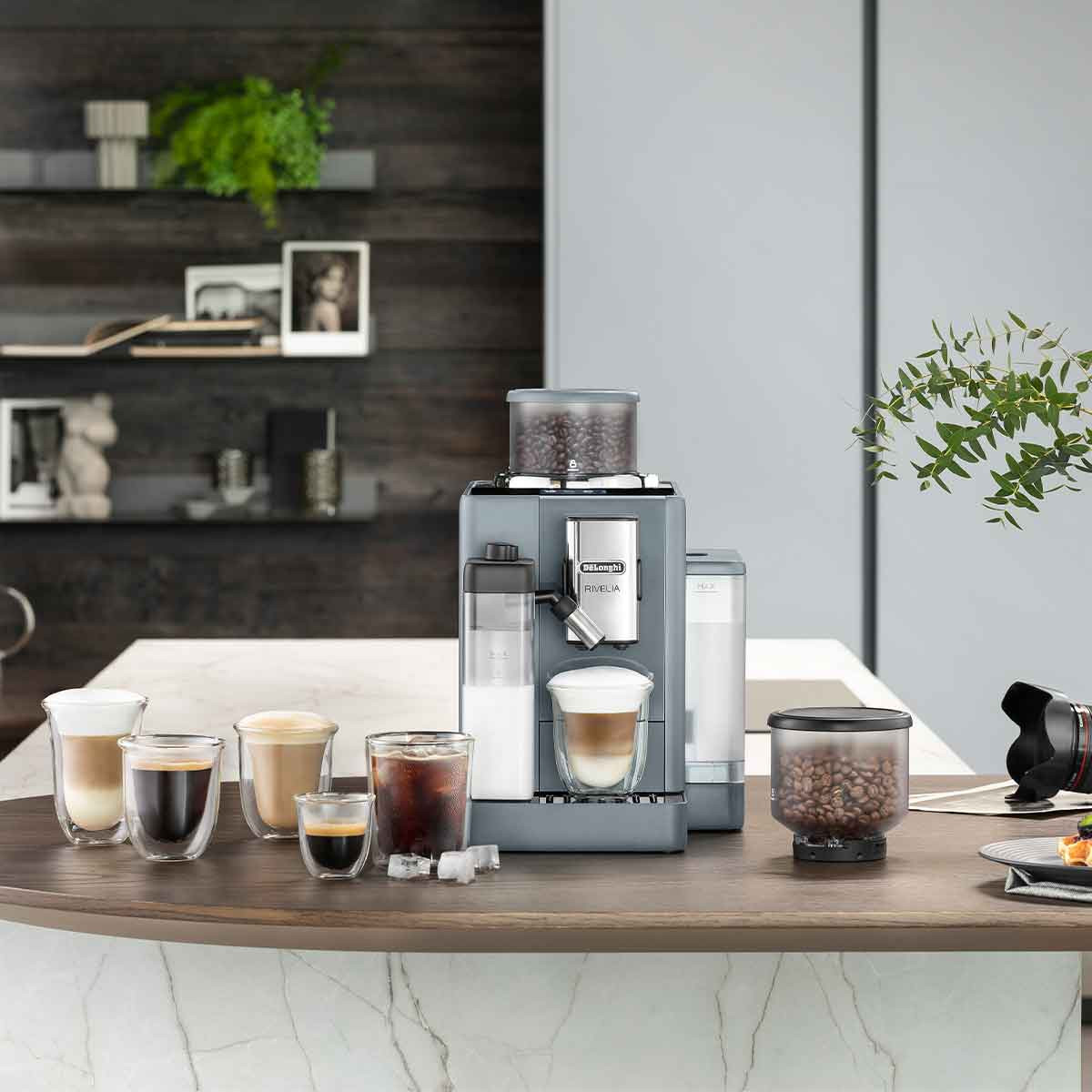 Delonghi Rivelia Latte FEB 4455.G Gris Galet Machine à café en grains