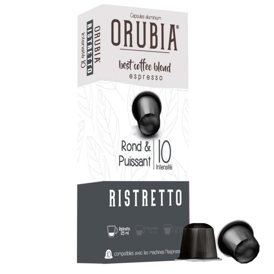 Capsule Nespresso Compatible Café Orubia Ristretto - 10 capsules