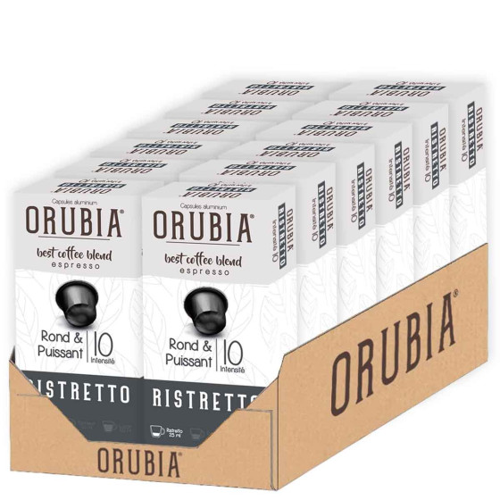 Capsule Nespresso Compatible Café Orubia Ristretto - 120 capsules