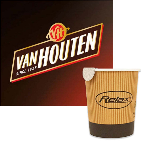 Gobelet Pré-dosé en carton Van Houten Chocolat Chaud Lacté - 10 boissons