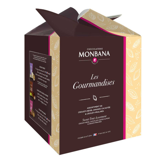 Chocolat Monbana Maxi Box "Les Gourmandises" - 300 chocolats emballés individuellement