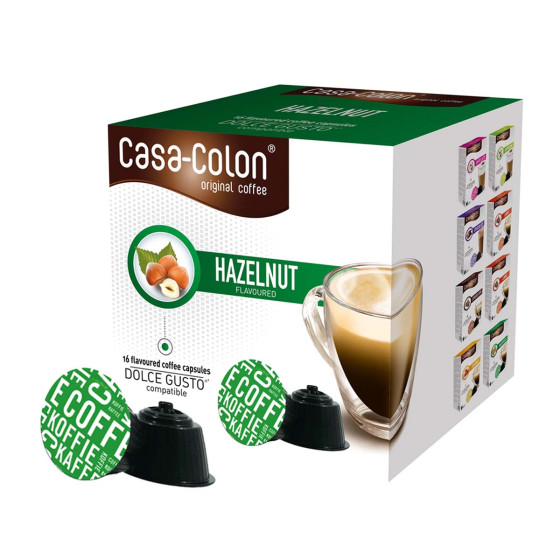 Capsules Dolce Gusto® compatibles Casa-Colon Café Noisette- 16 capsules