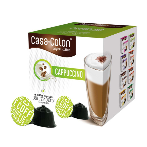 Capsules Dolce Gusto® compatibles Casa-Colon Cappuccino - 16 capsules