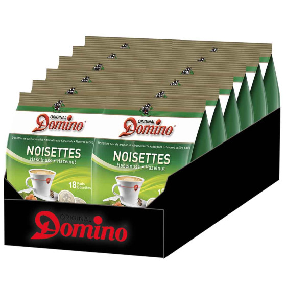 Dosettes Senseo® compatibles Domino Café Noisette  - 12 paquets - 216 dosettes