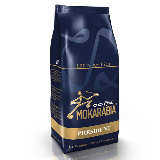 Café en Grains Mokarabia President 100% Arabica - 6 paquets - 6 Kg