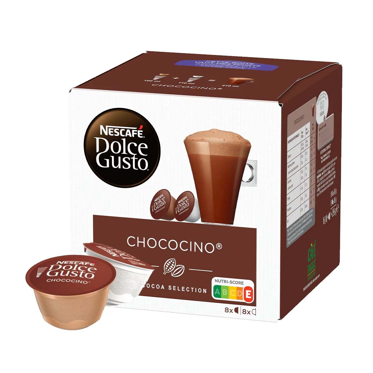 Chocolat blanc en capsules compatibles Nescafé Dolce Gusto