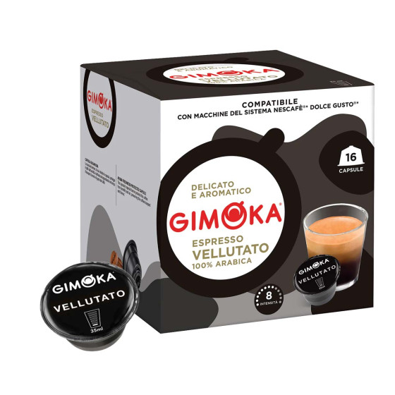 Capsule Dolce Gusto Compatible Gimoka Espresso Vellutato - 16 Capsules