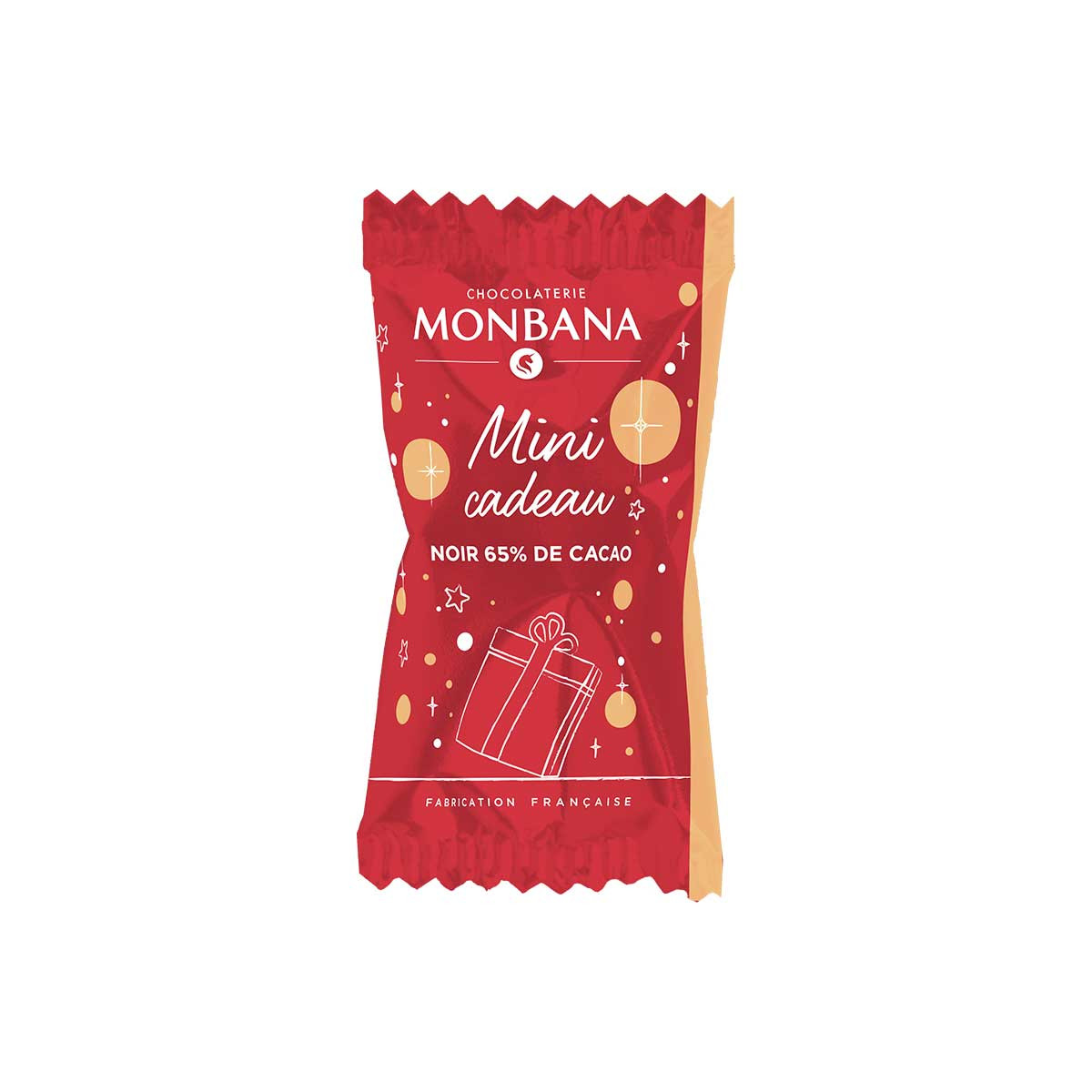 MONBANA Boîte de 200 chocolats napolitains de 4g 70% cacao emballés  individuellement