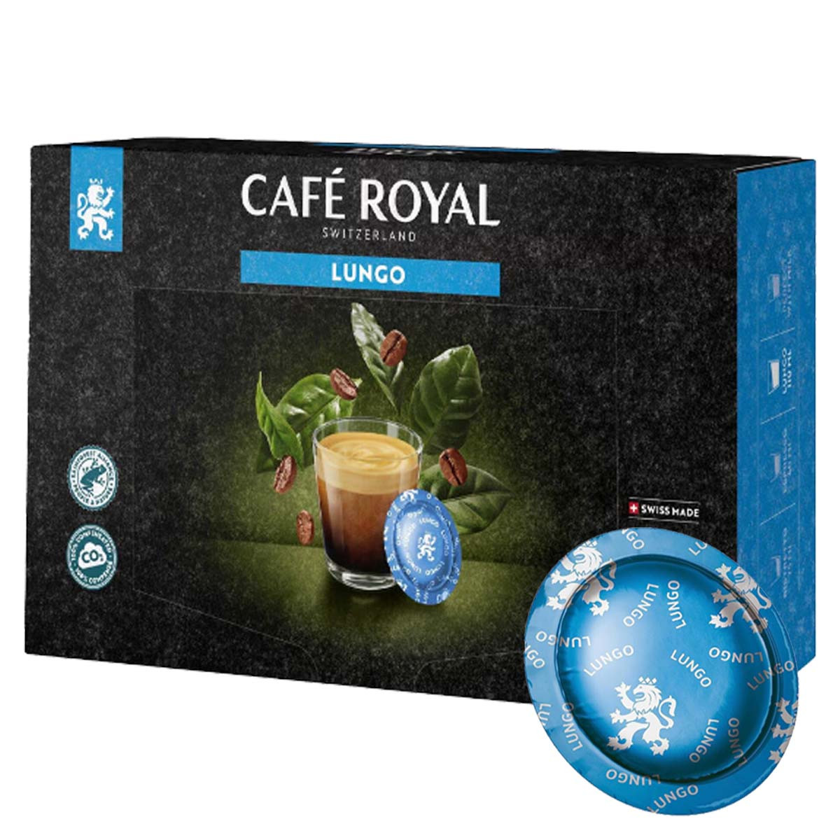 Capsule Nespresso Pro Compatible Café Bio Café Royal Office Pads Lungo - 50  capsules