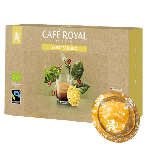 Capsule Nespresso Pro Compatible Café Bio Café Royal Office Pads Espresso - 50 capsules