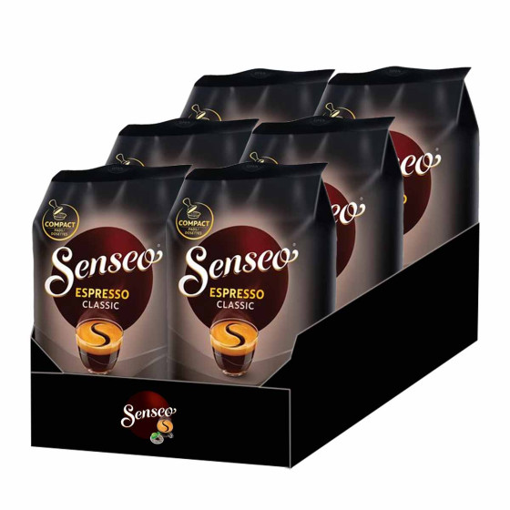 Dosette Senseo Espresso Classic 100% Arabica - 6 paquets - 216 dosettes compostables