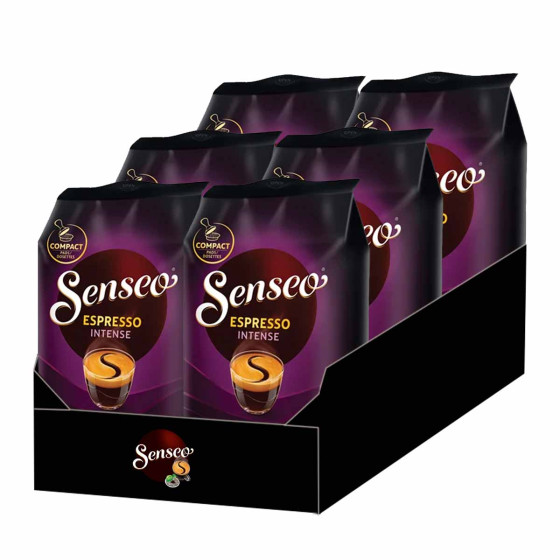 Dosette Senseo Espresso Intense 100% Arabica - 6 paquets - 216 dosettes compostables