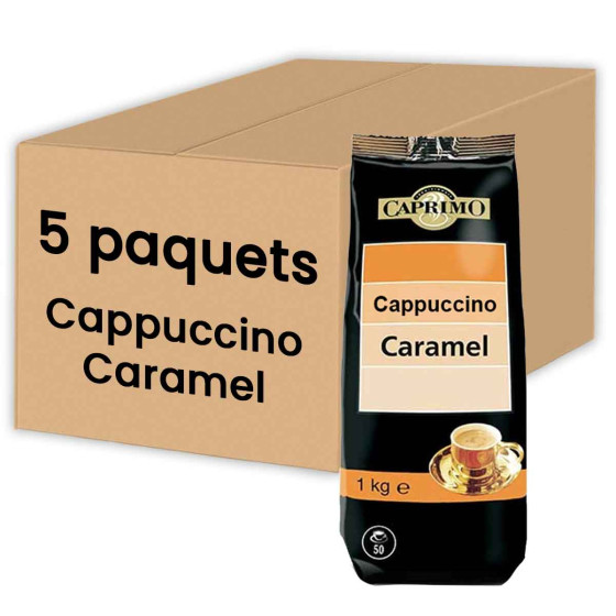 Cappuccino Caramel Caprimo - 5 paquets - 5 Kg