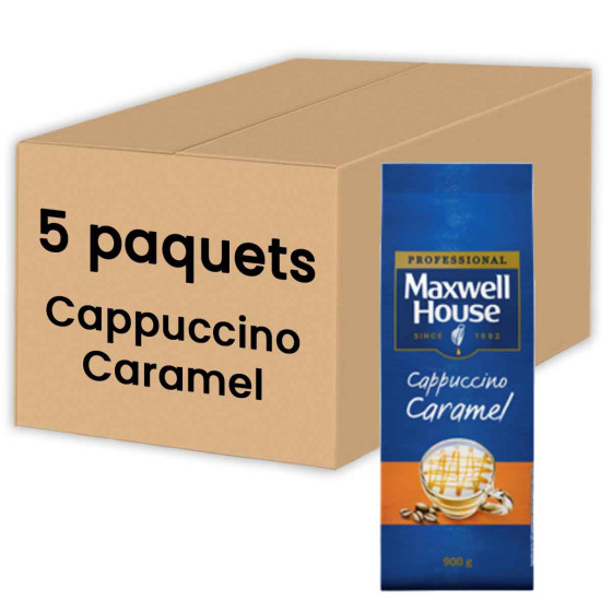 Cappuccino Caramel Maxwell House - 5 paquets - 4,5 Kg