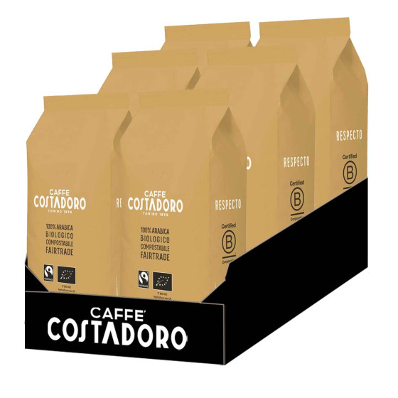 Café en Grains Bio Costadoro Respecto - 6 paquets - 6 Kg