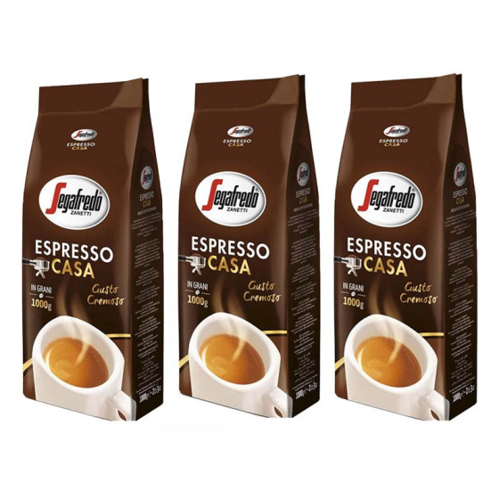 Café en Grains Segafredo Espresso Casa - 3 paquets - 3 Kg