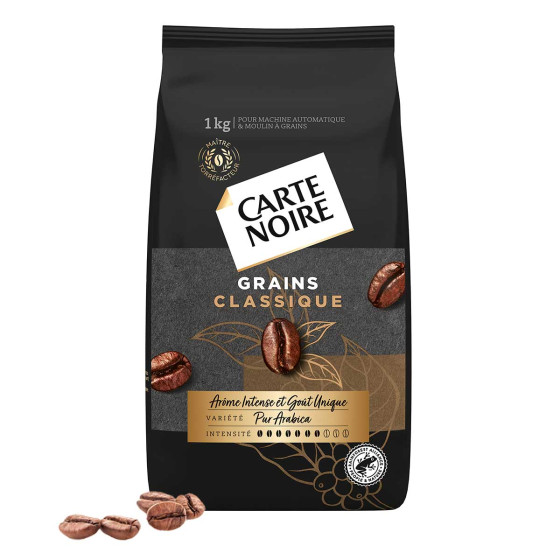 Café en Grains Carte Noire Classique - 3 paquets - 3 kg