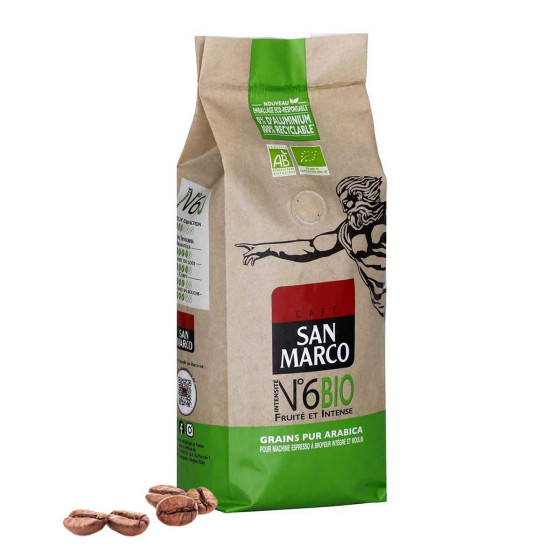 Café en Grains Bio San Marco - 3 paquets - 1,5 Kg