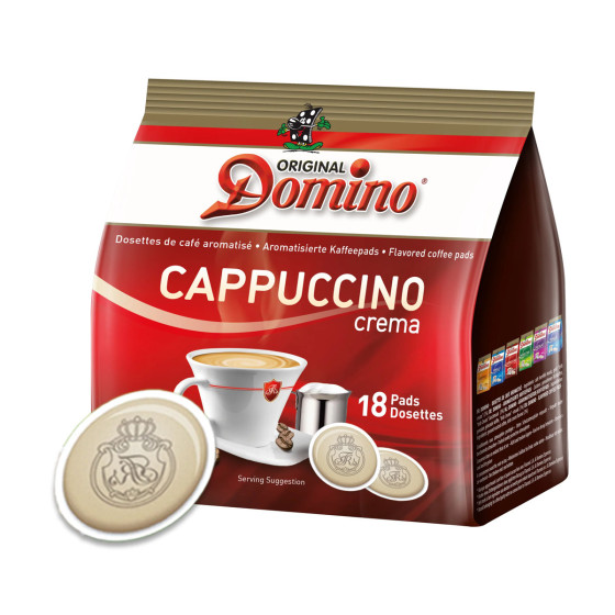 Dosettes Senseo® compatibles Domino Cappuccino Crema  - 18 dosettes