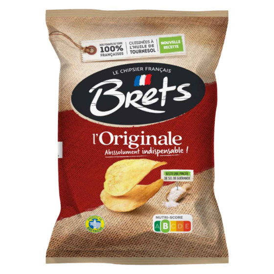 Biscuits Apéritif - Chips Bret’s Nature L’Originale 125g - 10 Paquets