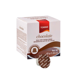 CHOCOLAT CHAUD (80 Capsules) compatible avec Nespresso, Lot de 8 x 10  Capsules (80 portions tot) - la Capsuleria