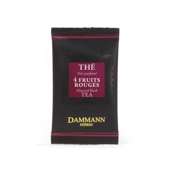 Thé Noir aromatisé Dammann Frères 4 Fruits Rouges - 24 sachets enveloppés