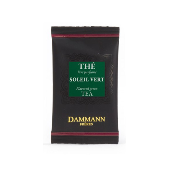 Thé Vert aromatisé Dammann Frères Soleil Vert - 4 boites - 96 sachets enveloppés