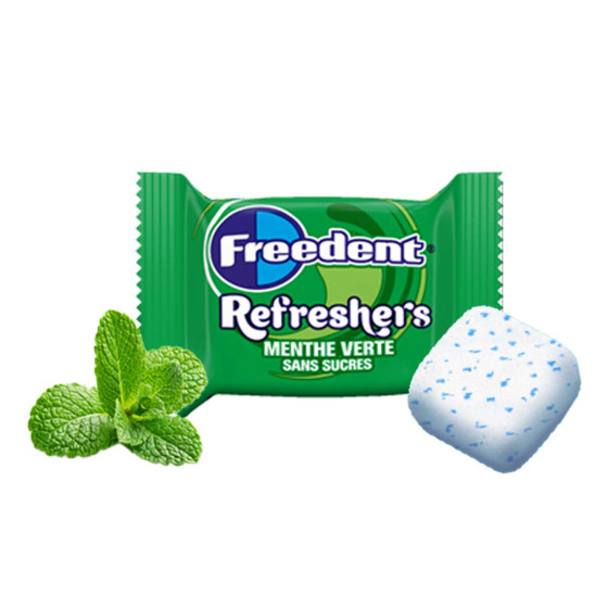 Chewing-gum Freedent Refreshers Menthe Verte - 1000 Chewing-gum - 2,2 Kg