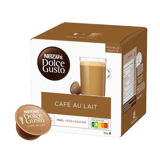 Capsules Nescafé Dolce Gusto Café Au Lait - 6 boîtes - 96 capsules