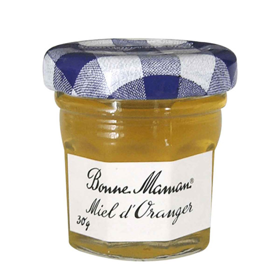 Confiture Bonne Maman - Mini pot en verre de miel Fleur d'Oranger - 15x 30g