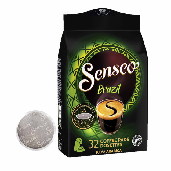 Dosette Senseo Café Brazil 100% Arabica - 32 dosettes compostables