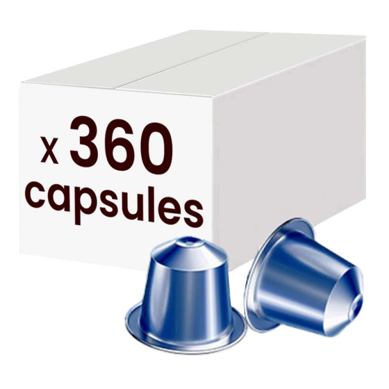 Capsule Nespresso compatible - déca 5/10 - 360 capsules - Arrivage quantités limitées