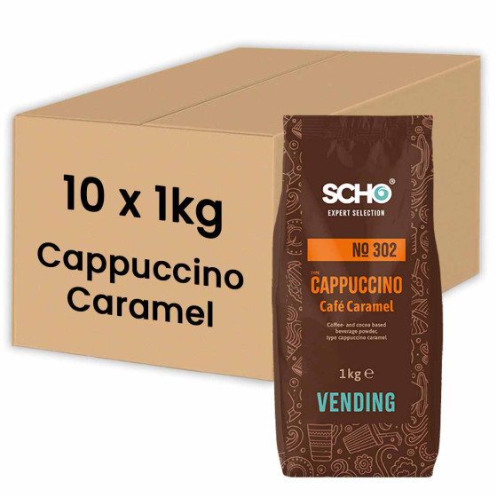 Cappuccino Caramel Vending Scho n°302 - 10 paquets - 10 Kg