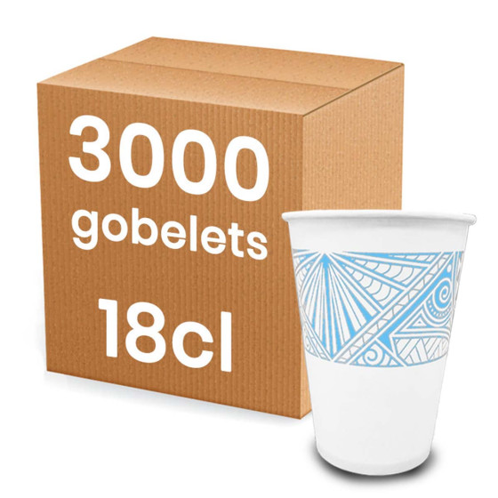 Gobelet à café en carton 18 cl - 3000 gobelets