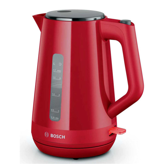 Bouilloire électrique Bosch sans fil 360° - Rouge - 1,7L