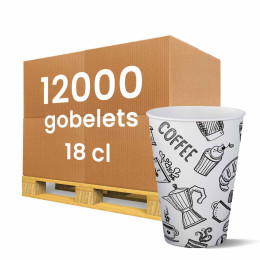 YOUNTHYE 200 Pièces Gobelets Jetables 180ml/ 6oz, Gobelet Carton Blanches, Gobelet Cafe Jetable En Papier, Gobelets En Carton, Verre Jetable Pour Le Chaud Et Le Froid Pour Le Bureau, Les Fêtes, Noël