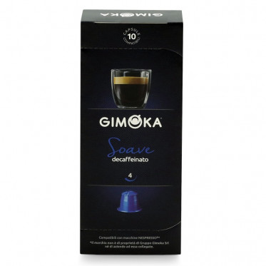 Capsule Nespresso Compatible Gimoka Déca Soave - 5 boites - 50 capsules