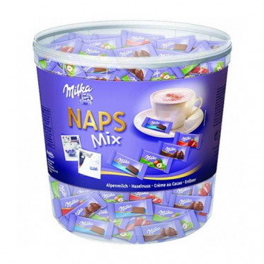 Tubo chocolat Milka Naps Mix - 207 pièces