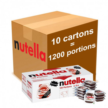 Barquette Nutella individuelle 15g Mini portion - Carton de 120 barquettes