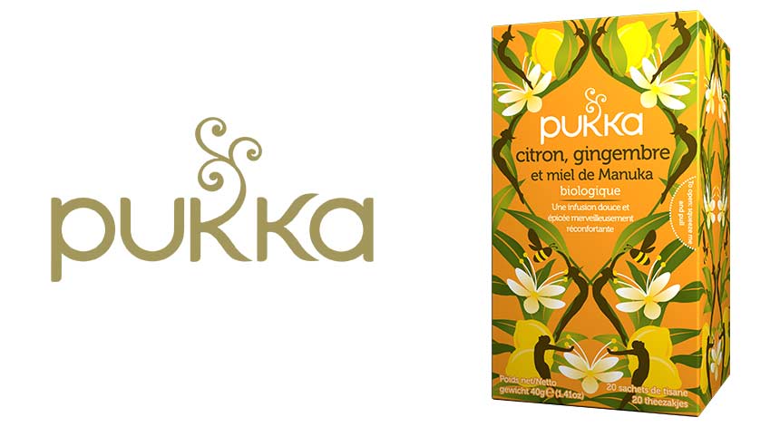 Pukka - Thé Citron Gingembre et Miel de Manuka Bio, 20 sachets