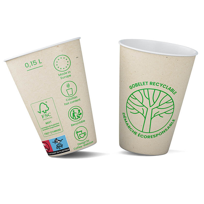Gobelet jetable en carton recyclable : c'est possible avec Coffee-Webstore