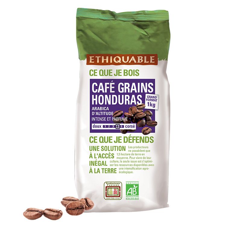 Ethiquable honduras café en grains bio