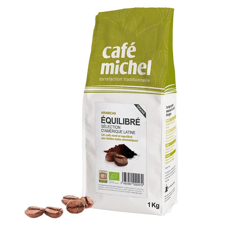 Café en grains Bio Café Michel équilibré