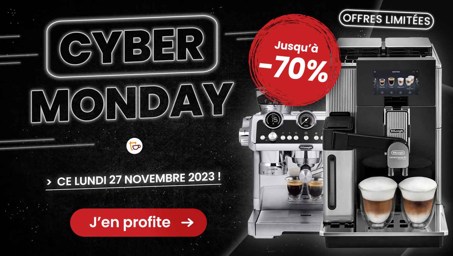 Offres Cafetières Cyber Monday 2023 - Create