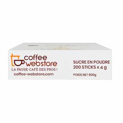 Sucre bûchette en stick neutre de 5 gr x500 : café Méo